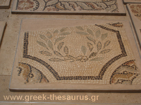 Parts of a mosaic floor. From Athens Ilissos basilica 5th. cent.
