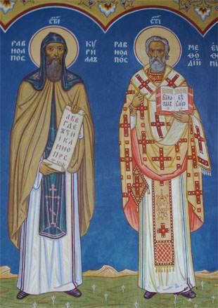 Cyril and Methodius the creators of the Slavic alphabet