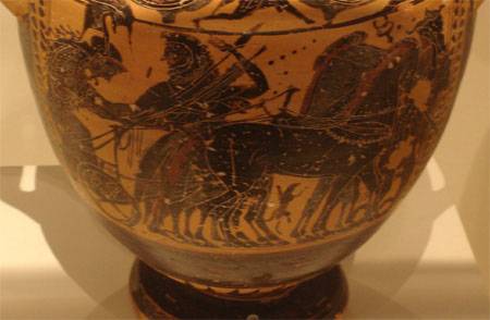 goddess Athena vase
